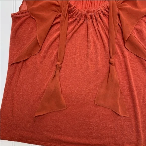 Anthropologie—Deletta—Dark Orange Top - Picture 6 of 16